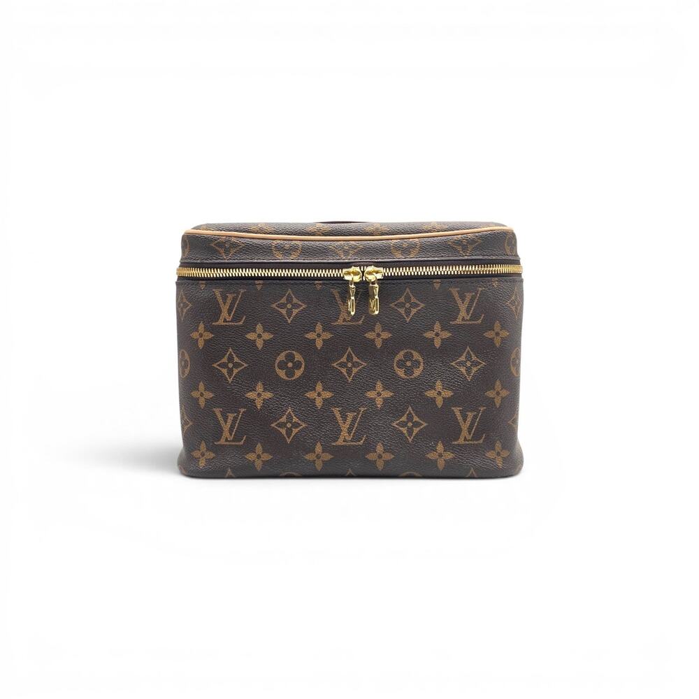 Louis Vuitton Nice BB Vanity Case Handbag in Brown LV Monogram